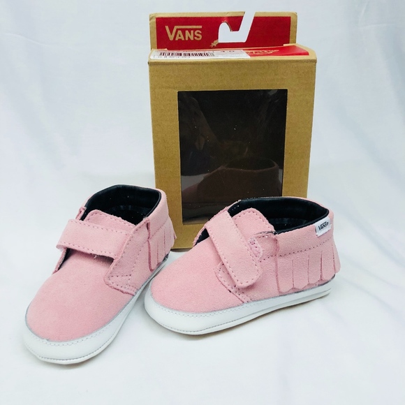 vans crib shoes pink